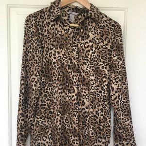 Leopard print blouse